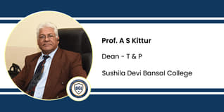 Sushila Devi Bansal College, Dean - T & P: Prof. A S Kittur Interview